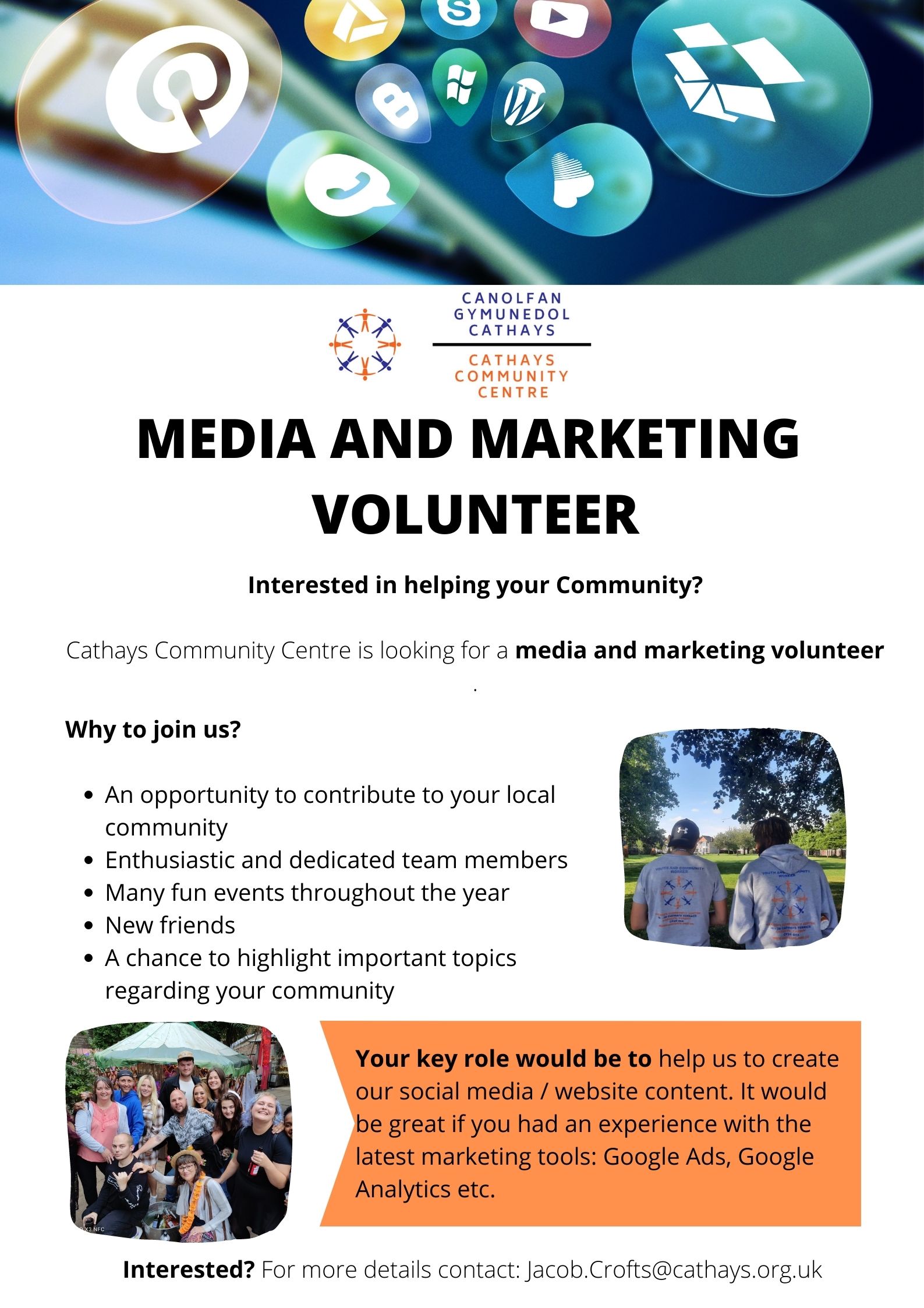 Media and marketing volunteer